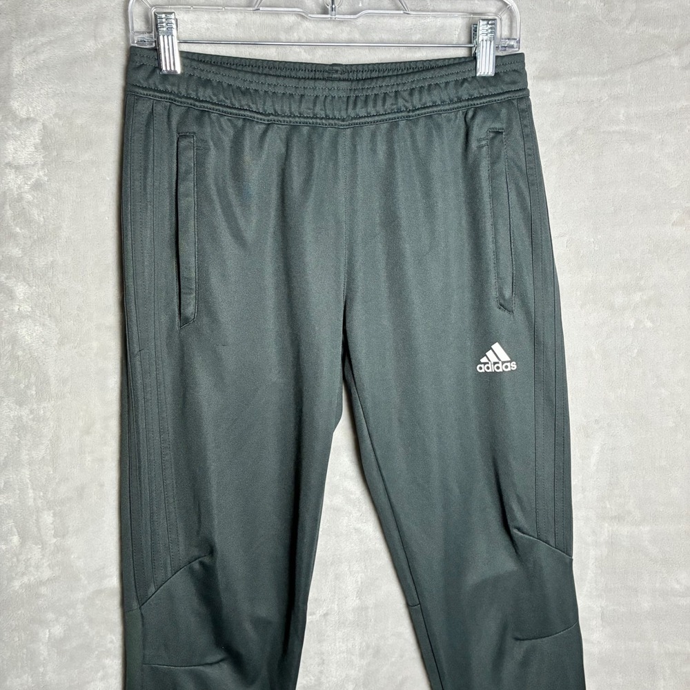Adidas Climacool Mens Small Tapered Soccer Training Pants Green Zipped Ankle